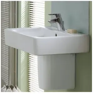 Ideal Standard, Lavabo, Lavabo Connect Cube 650mm E7729, 1 trou pour robinet (460 mm, 650 mm) pas cher
