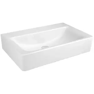 Ideal Standard, Lavabo, Lavabo Connect Cube 650mm E8105, sans trou de robinet sans trop-plein (460 mm, 650 mm) pas cher