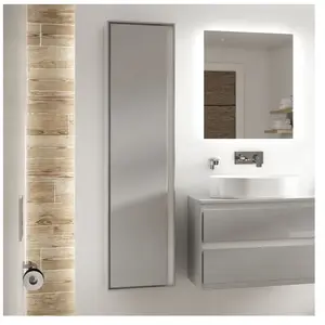 Ideal Standard, Armoire de salle de bain, IDS Armoire haute CONNECT AIR 1600x300x400mm gris clair brillant / blanc matVendu pargalaxus