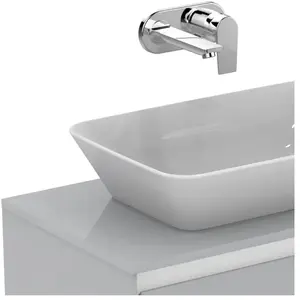 Ideal Standard - Plan Pour Installation Vasque 130,4 X 44,2 Cm Gris Plume Brillant - Connect Air Ideal Standard pas cher
