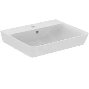 Ideal Standard, Lavabo, Plan de toilette Connect Air Cube 55 cm blanc avec revêtement E0299MA (460 mm, 550 mm) pas cher