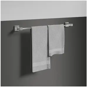 Porte-serviette de 60 cm en chrome pas cher