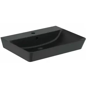 Lave-Mains - IDEAL STANDARD - Connect Air - Céramique - Noir - 400x350... pas cher