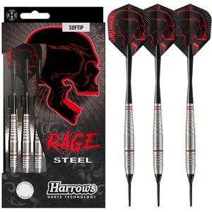 Harrows Rage Steel Soft Tip - Dartpijlen