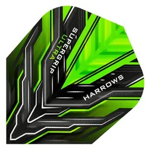 Harrows Supergrip Ultra Green - Dart Flights