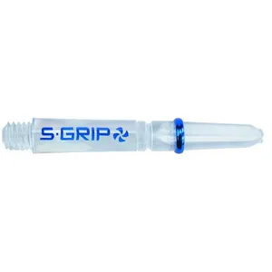 Harrows Supergrip Spin Blue Clear - Dart Shafts
