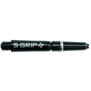 Harrows Supergrip Spin Black and Silver - Dart Shafts