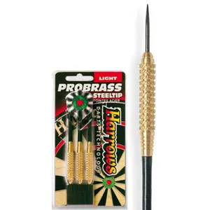 Harrows - Jeu de 3 Fléchettes - Embout Acier - Pro Brass - LIGHT