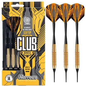Fléchettes Harrows Club Brass pointe nylon 16GK-9565 pas cher