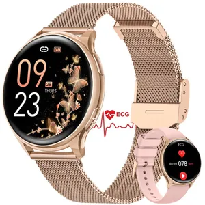 AIMIUVEI Montre Connectée Femme avec Appel Bluetooth, 1.27", avec Fréq... pas cher