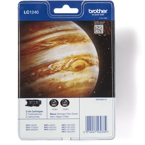 Brother Ink Cartouche D´encre Lc1240bkbp2dr pas cher