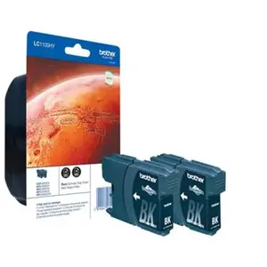 Brother LC1100HYBKBP2 - haute capacité - noir - originale - cartouche d'encre pas cher
