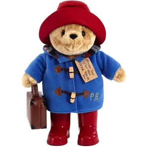 Rainbow Designs Paddington met regenlaarsjes en koffer knuffel - 36 cm - Pluche