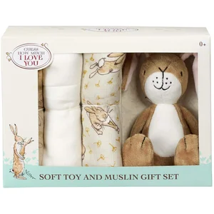 Hazeltje knuffeltje en 3 muslins doekjes pas cher