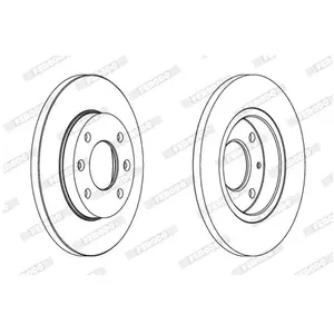 Ferodo DDF995 Jeu de Disques de Frein - (lot de 2) pas cher