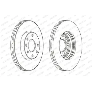 Ferodo DDF1041 Jeu de Disques de Frein - (lot de 2) pas cher