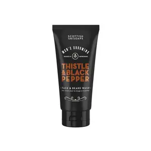 Scottish Fine Soaps Men's Grooming Thistle & Black Pepper Face & Beard Wash - 150 ml | Pour homme pas cher