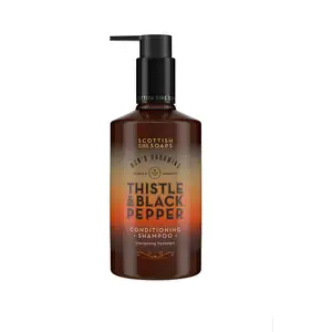 Scottish Fine Soaps Men's Grooming Thistle & Black Pepper Conditioning Shampoo - 300 ml | Pour homme pas cher
