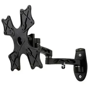 B-TECH Ventry BTV504 - Kit de montage (support mural, bras double pivotant) - pour écran plat - noir - Taille d'écran : jusqu'à 42 pouces - montable sur mur