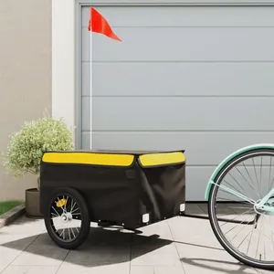 VIDAXL Prix bas - Remorque de vélo Polyvalent - supporté 50 kg - noir ... pas cher