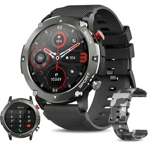 TIDUCEL Montre Connectée Homme Qualité Militaire, Smartwatch Avec Appel Bluetooth, 20 Modes Sports, Aventure En Plein Air, Fréquence [u109]Vendu parcdiscount
