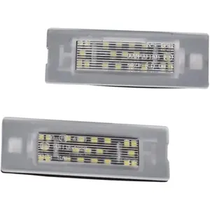 Union 71734797 2 PCS LED Licence Numéro Plaque Lumière Pour Fiat Panda Mk3 Type 169 MK4 312 Logan Sandero Dacia Duster Lumières de Plaque de Voiture pas cher