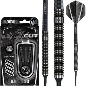 WINMAU - Blackout: Softip Tungsten Dartpijlen Professioneel - 18 gram ... pas cher