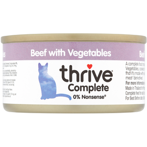 Thrive Complete 6 x 75 g pour chat - boeuf, légumes pas cher