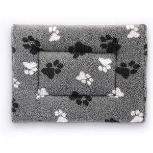 Vetbed® coussin polaire pour box de transport gris avec pattes 61x46x5...