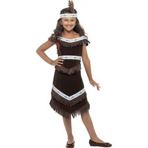 Comparateur de prix : Smiffys "Bruine indianen outfit voor meisjes  - Kinderkostuums - 122/134"