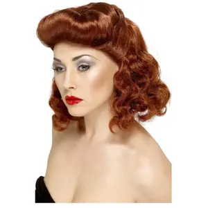 Smiffys Perruque pin up auburn pas cher