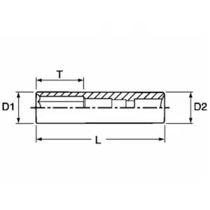 Clé à douille Allen, 1/4, 5mm Tengtools 35620061 pas cher