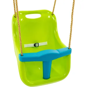 Siège bébé balançoire TP TOYS 6 mois 3 ans harnais 3 points pour portique 190 250 cm plastique vert pas cher