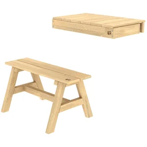 Plank voor maisonnette + FSC® houten bank pas cher