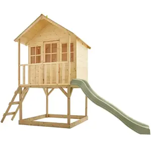 Maisonnette - TP TOYS - COLLINE - sur pilotis - toboggan 18 m - bac à ... pas cher