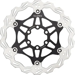 Clarks Lightweight Disc-Rotor 6-voudig, black Diameter 203mm pas cher