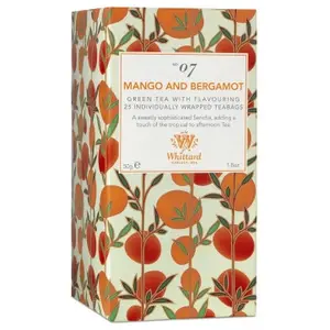 Groene thee Whittard of Chelsea Mango & Bergamot, 25 pcs.