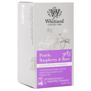 Vruchteninfusie Whittard of Chelsea Peach, Raspberry & Rose, 20 st.