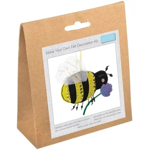 Mini Kit Feutrine Abeille décorative - 12 x 12 cm - Trimits(...) - Jaune pas cher