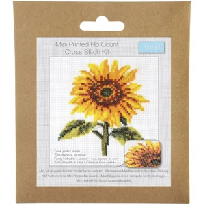 Mini Kit de Point de Croix Tournesol 10 x 14,7 cm   Trimits(...) - Tournesol Jaune