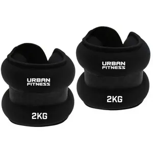 Leste cheville et poignets en néoprène UFE - Noir - 2 kg pas cher