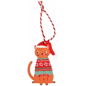 Kersthanger kat kerstbal ros - Rex LondonVendu parbol