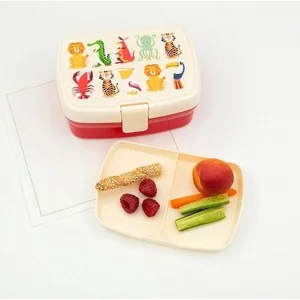 Lunchbox met tray - dieren - colourful creatures - Rex London pas cher