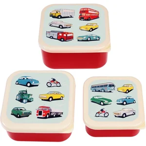 Rex London - Kinderlunchtrommel 'Road Trip' (Set van 3) pas cher