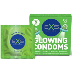 EXS Préservatifs phosphorescents Glowing x3   pas cher