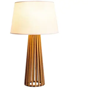 Accord Houten LED Tafellamp Slatted | 1X E27 Max 60W | Teak
