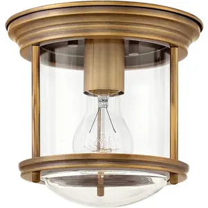 Comparateur de prix : Hinkley LED Plafond Badkamerlamp Hadrian | 1X E27 Max 60W | IP44 | Dimbaar | Brushed Bronze