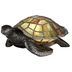 QUOIZEL Elstead - Lampe de table Tiffany Lampes d'animaux 1XG9 h: 10 l: 28.1 b: 19.3 3000K pas cher