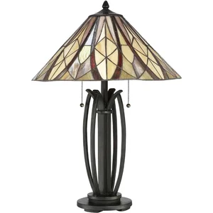 QUOIZEL Lampe de table Victoire 2XE27 H: 64.6 Ø: 47 pas cher