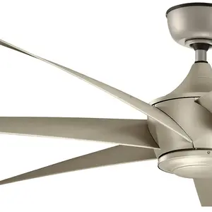 KICHLER Ventilateur de plafond Enseignement Ø203 cm abs antique stique satin IP44 pour la zone intérieure et extérieure avec télécommande pas cher